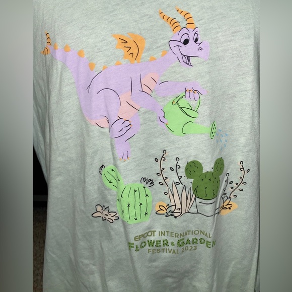 Disney Parks Epcot Flower & Garden Festival 2023 Figment Womens T-Shirt Size XXL - Picture 3 of 6